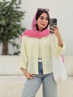 مانتو تک جیب آستین پیله کد 8248 - تصویر 7