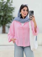 مانتو پایین هلال مهتاب کد 8253 - تصویر 11