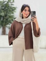 مانتو پایین هلال مهتاب کد 8253 - تصویر 14