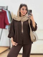 مانتو برش دار نگار کد 8305 - تصویر 6