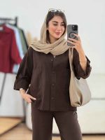 مانتو برش دار نگار کد 8305 - تصویر 18