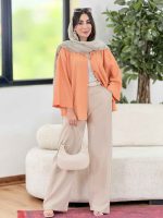 مانتو آستین دکمه هدیه کد 8303 - تصویر 21