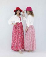 پیراهن بلند طرح دار کد 8163 - تصویر 9