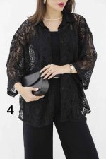 مانتو طرح دار دانتل کد 8249 - تصویر 26
