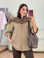 مانتو آستین پاگن ثنا کد 8348 - تصویر 24