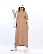 پیراهن بلند آستین کوتاه کد 8291 - تصویر 12