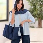 شومیز آستین پاکتی آفاق کد 8314
