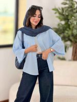 مانتو پانچ راوینا کد 8344 - تصویر 19