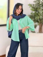 مانتو پانچ راوینا کد 8344 - تصویر 25