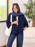 مانتو پانچ راوینا کد 8344 - تصویر 11