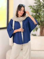 مانتو پانچ راوینا کد 8344 - تصویر 8