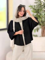 مانتو پانچ راوینا کد 8344 - تصویر 21