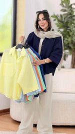 مانتو پانچ راوینا کد 8344 - تصویر 14