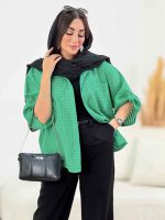 مانتو پانچ حصیری وینا کد 8323 - تصویر 4