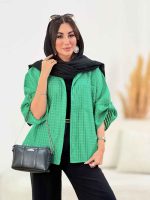 مانتو پانچ حصیری وینا کد 8323 - تصویر 9