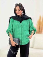 مانتو پانچ حصیری وینا کد 8323 - تصویر 16