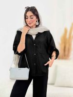 مانتو پانچ حصیری وینا کد 8323 - تصویر 11