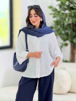 مانتو پشت پیله مژگان کد 8302 - تصویر 13