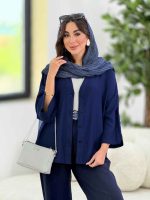 مانتو پشت پیله مژگان کد 8302 - تصویر 23