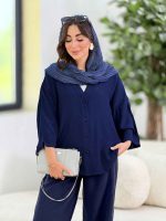 مانتو پشت پیله مژگان کد 8302 - تصویر 10