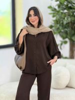 شومیز ساده آیسو کد8316 - تصویر 9