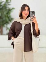 مانتو سر آستین پاگن میرا کد 8290 - تصویر 4
