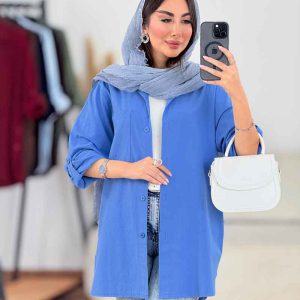 مانتو آستین پاگن بغل سه دکمه کد 8300