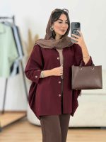 مانتو پانچ سر آستین دو دکمه کد 8343 - تصویر 24