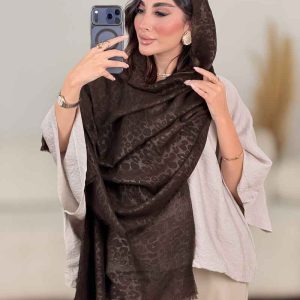 شال حصیری طرح پلنگی کد 8177