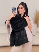 شال حصیری طرح پلنگی کد 8177 - تصویر 4