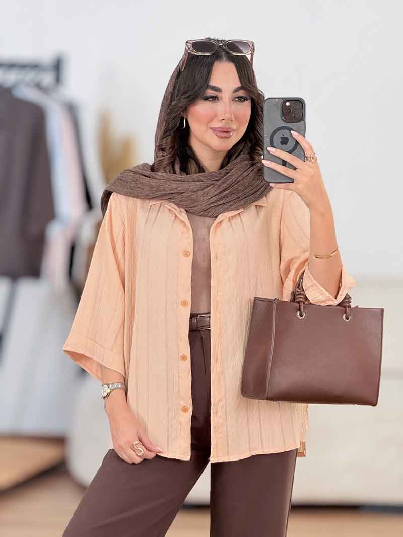 مانتو آستین پاکتی آواز کد 8346