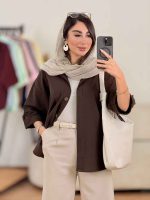 مانتو آستین پاگن ثنا کد 8348 - تصویر 42