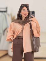شومیز پری آستین پاکتی کد 8289 - تصویر 19