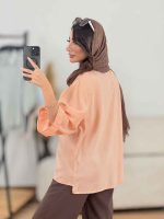 شومیز پری آستین پاکتی کد 8289 - تصویر 9
