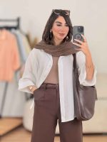 شومیز پری آستین پاکتی کد 8289 - تصویر 14