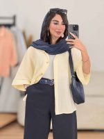 شومیز پری آستین پاکتی کد 8289 - تصویر 2