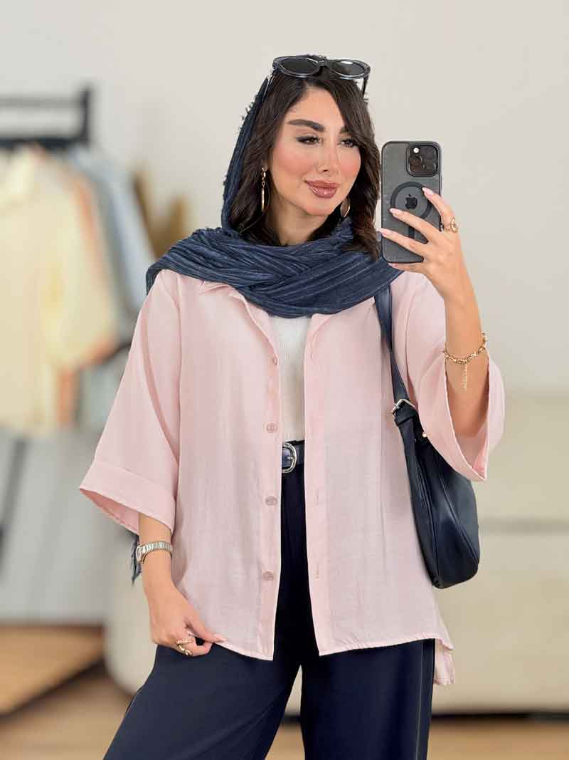 شومیز پری آستین پاکتی کد 8289