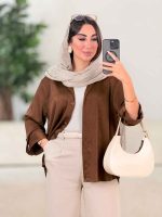 شومیز ساتن آستین پاگن کد 8222 - تصویر 13