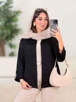 شومیز ساتن آستین پاگن کد 8222 - تصویر 12