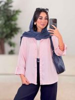 شومیز ساتن آستین پاگن کد 8222 - تصویر 18