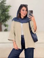 مانتو تک جیب تابان کد 8255 - تصویر 8