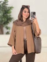 مانتو تک جیب تابان کد 8255 - تصویر 20