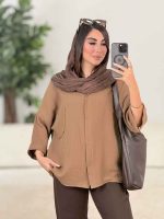 مانتو تک جیب تابان کد 8255 - تصویر 2