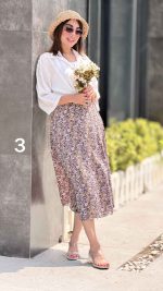 دامن طرح گل درشت کد 8361 - تصویر 10