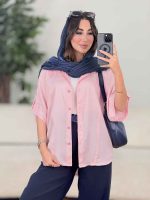 مانتو پانچ برش دار آستین پاگن کد 8324 - تصویر 14