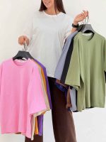 تیشرت باکسی آلینا کد 8364 - تصویر 6