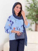 شومیز طرح گل لاله کد 8350 - تصویر 13