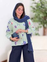 شومیز طرح گل لاله کد 8350 - تصویر 22