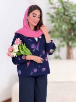 شومیز طرح گل لاله کد 8350 - تصویر 21
