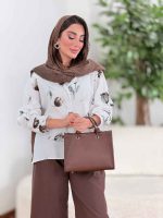 شومیز طرح گل لاله کد 8350 - تصویر 25